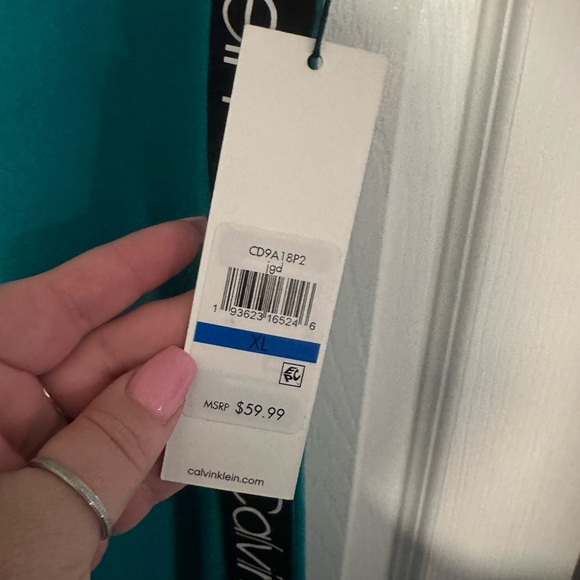NWT Turquoise Calvin Klein T-Shirt Dress - Picture 5 of 5